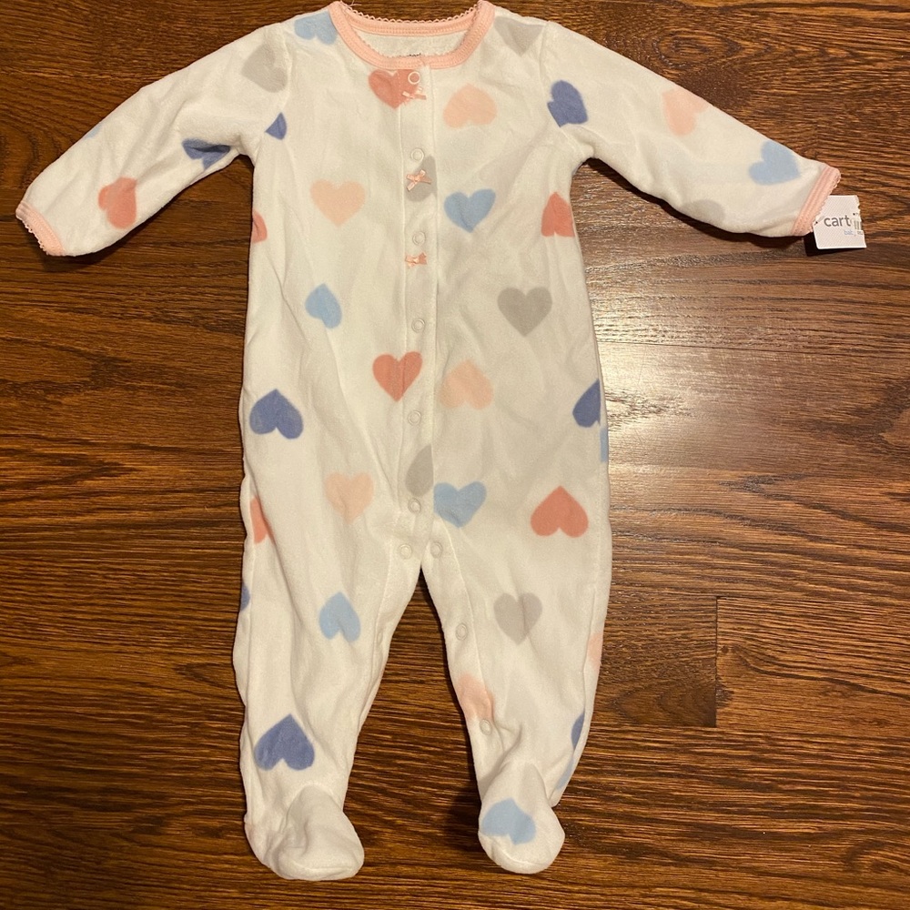 NWT fleece footsie pajamas